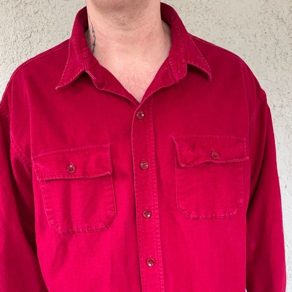 Vintage 90's L.L. Bean Flannel Button Down - Picture 1 of 4